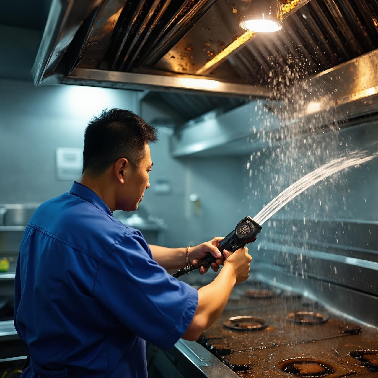 饭店油烟清洗有门道：深圳后厨排烟系统的完整清洗流程